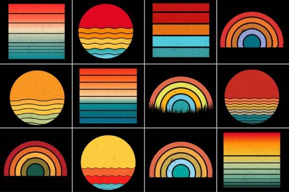 Download Grunge Sunset Retro Background - Premium Resources