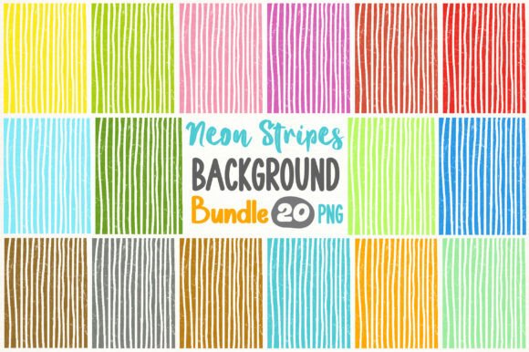 Download Neon Stripes Background Bundle PNG - Background Collection