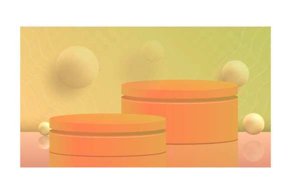 Download Peach Background with Round Pedestal and - Background Collection