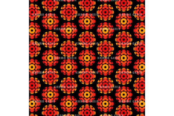 Download Orange Circles 1970s Retro Background - Premium Bundle