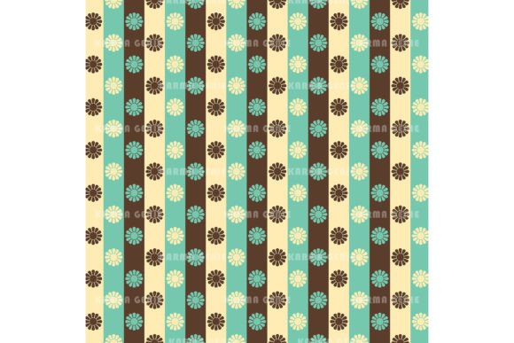 Download 70s Stripes &amp; Flowers Retro Background - Premium Resources