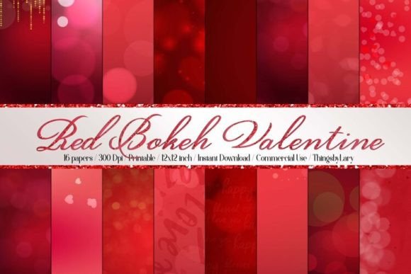 Download Luxury Red Bokeh Valentine Background - Background Collection