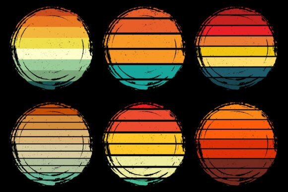 Download Sunset Retro Background for T-Shirt - Premium Resources