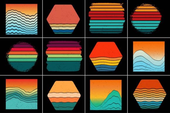 Download Sunset Retro Background - Premium Resources